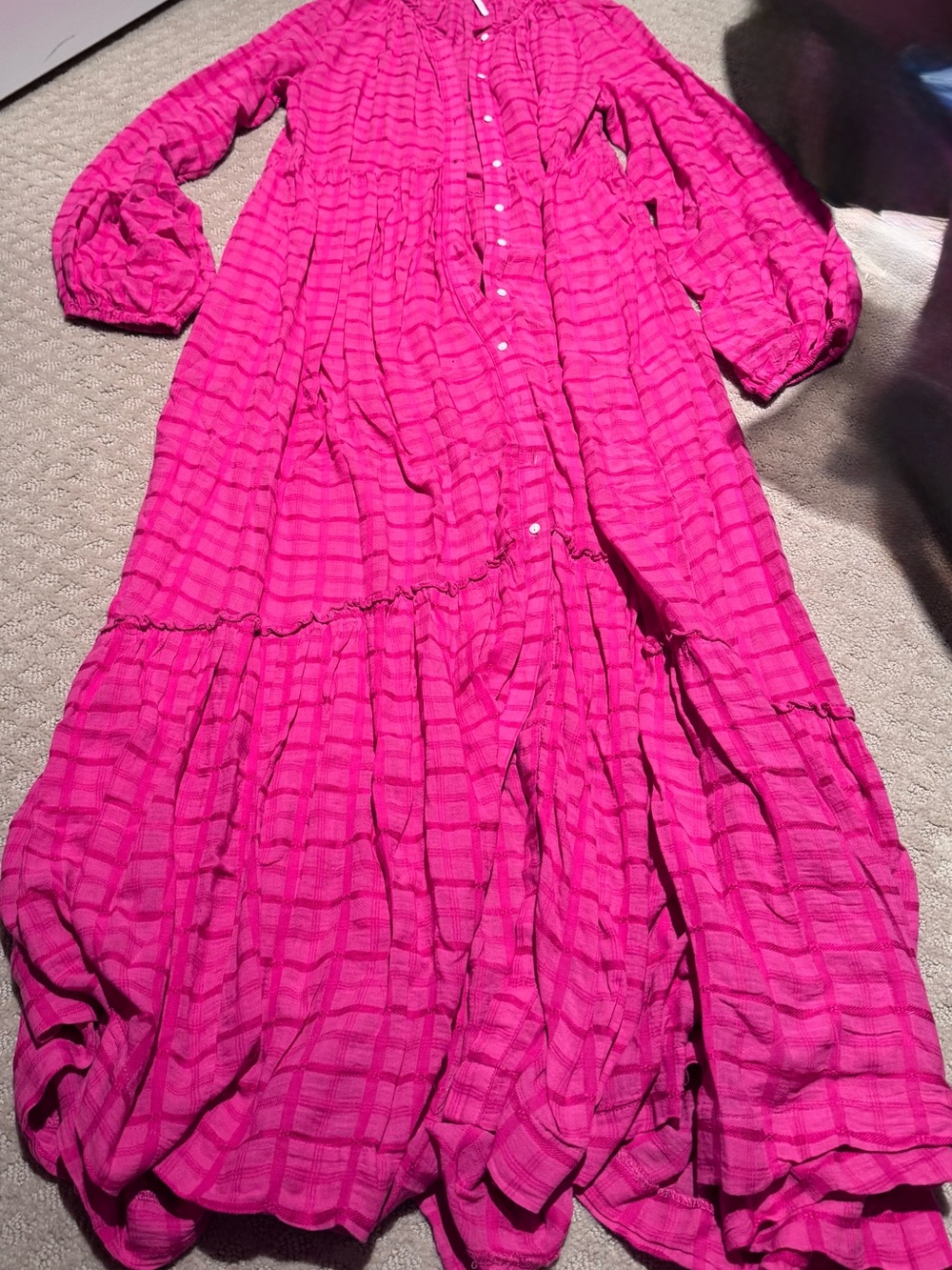Free People Fuchsia Pink Maxi Dress - Picture 2 of 4